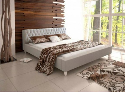 Bett Betten Doppelbett Schlafzimmer Ehe Leder Polster Bett Doppelbetten -GRENADA